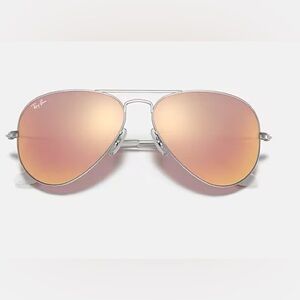 Ray-Ban Aviator Flash in silver and copper flash
